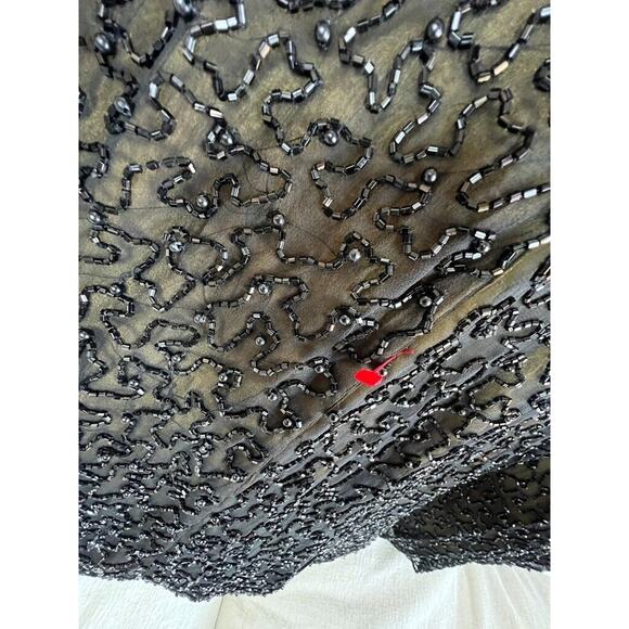 Women’s Vintage Lillie Rubin Black Sequin Strapless Formal Dress Size 4 NWT - Picture 5 of 8